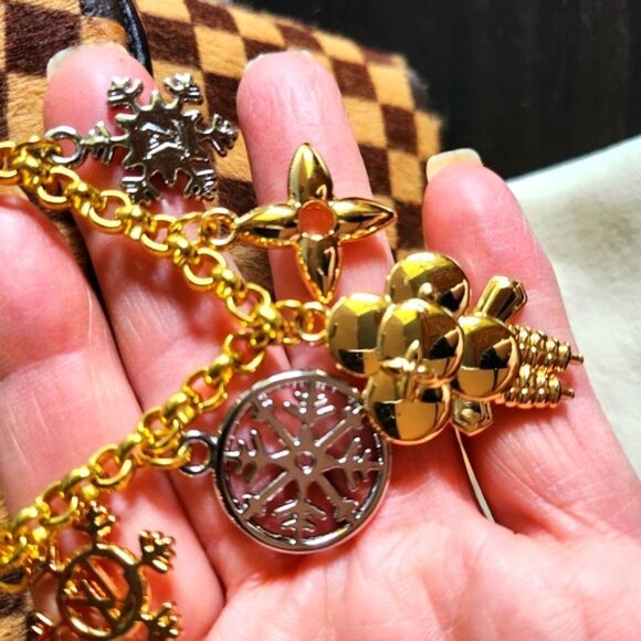 Louis Vuitton Gold and Silver Charm Keychain - Picture 5 of 8